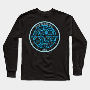 Timey-Wimey Black Long Sleeve T-Shirt